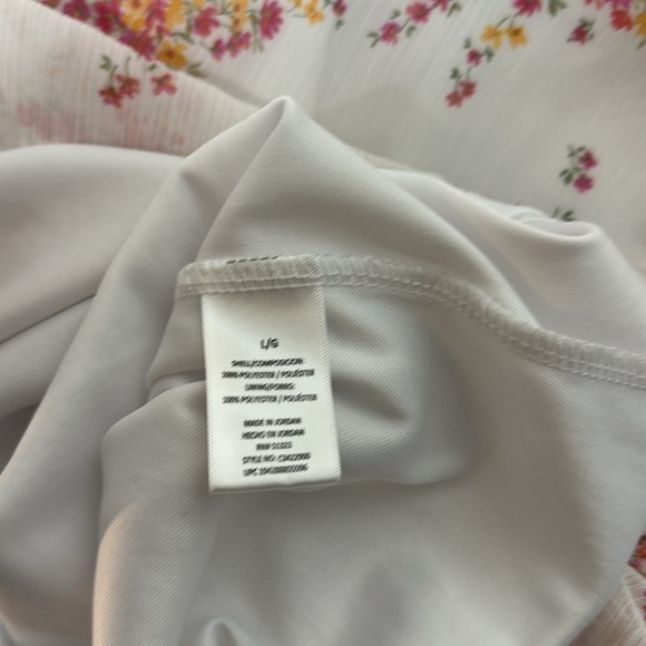 New Vince Camuto boho floral V-neck tiered ruffle mini dress size L - Picture 7 of 9